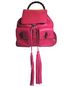 Bamboo Backpack, £495, Handbags, Pink, Leather, Front view
